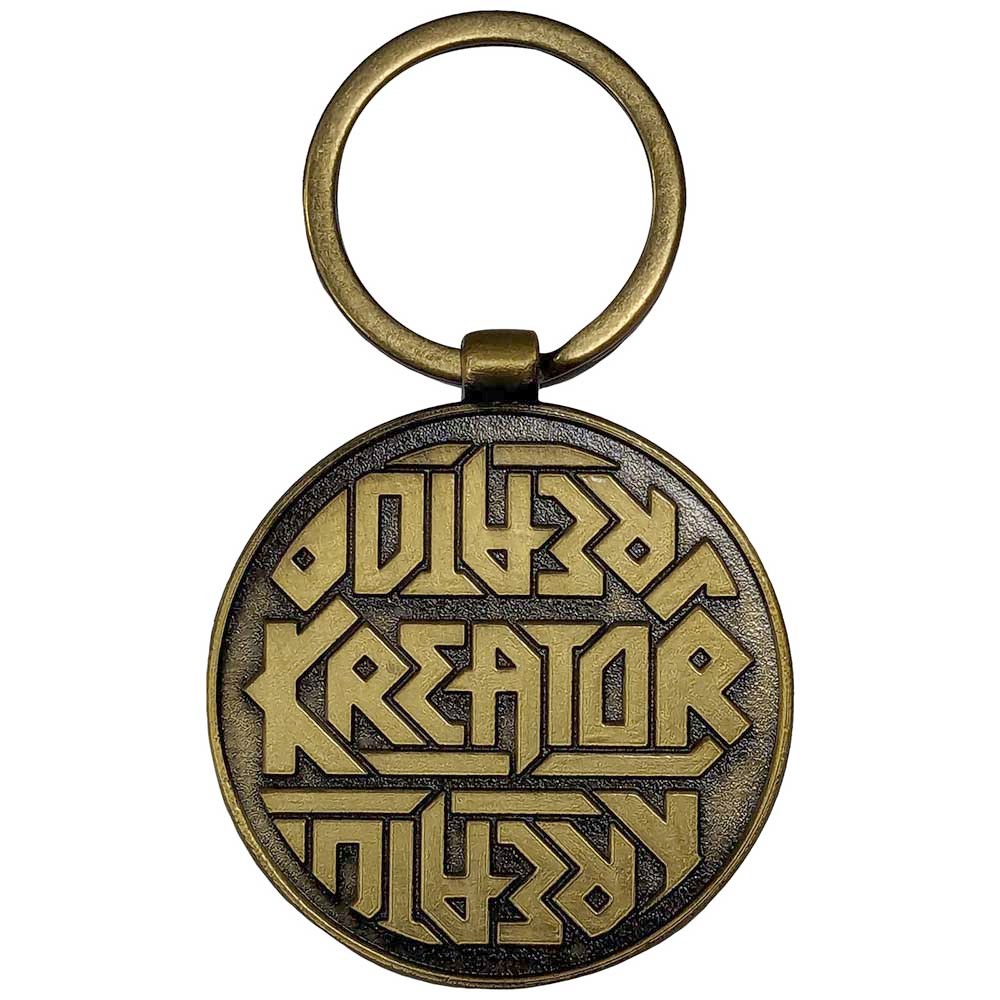 Kreator - Satan Is Real Emblem Sleutelhanger - Goudkleurig